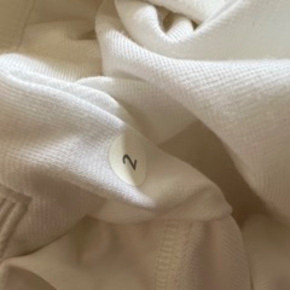 Lululemon Dance Studio pants lined white 2 Full length Cinched hem - Picture 7 of 10